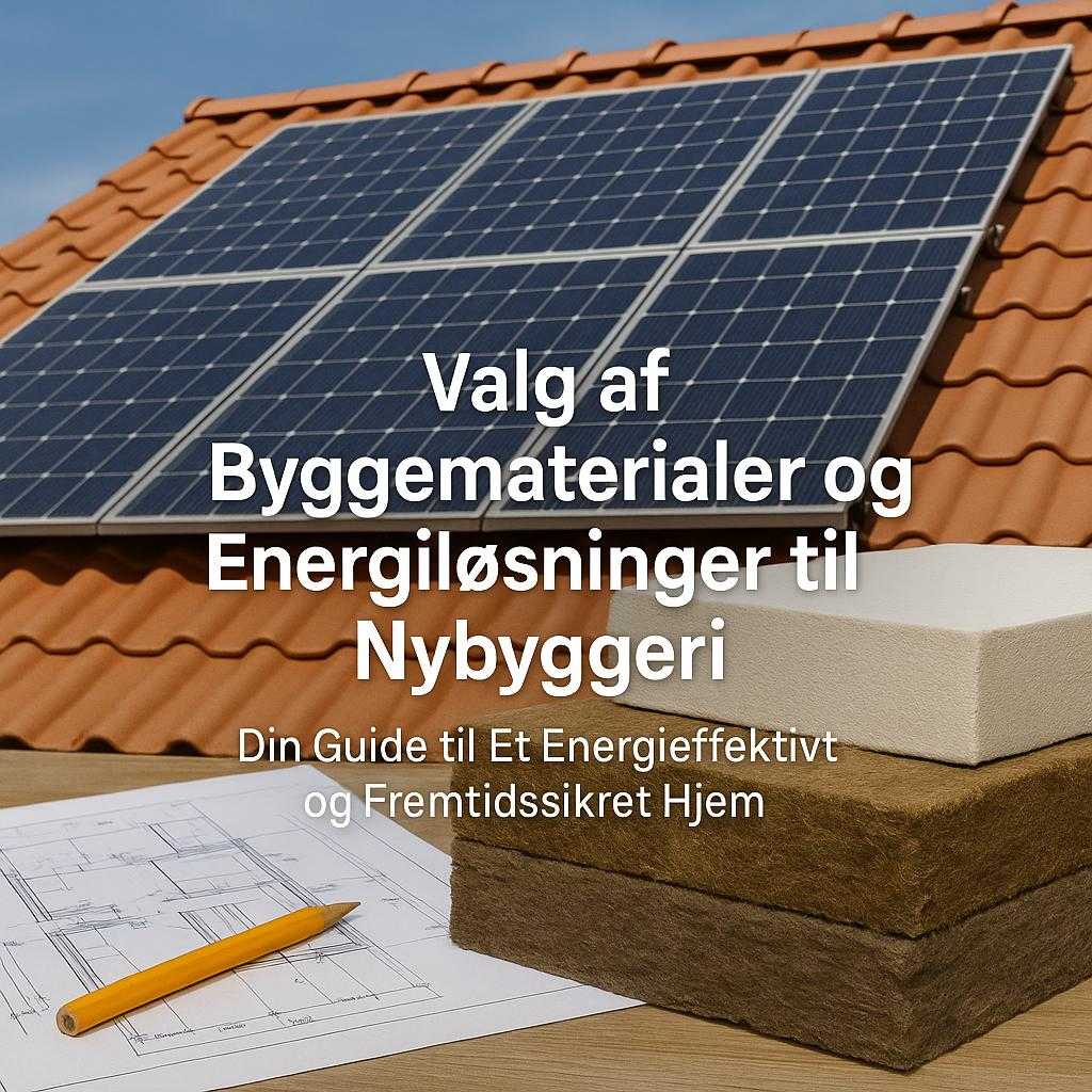 Valg af Byggematerialer og Energiløsninger til Nybyggeri – Din Guide til Et Energieffektivt og Fremtidssikret Hjem