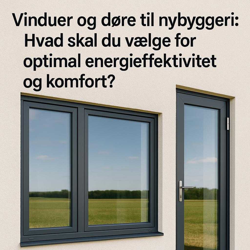 Vinduer og døre til nybyggeri: Hvad skal du vælge for optimal energieffektivitet og komfort?